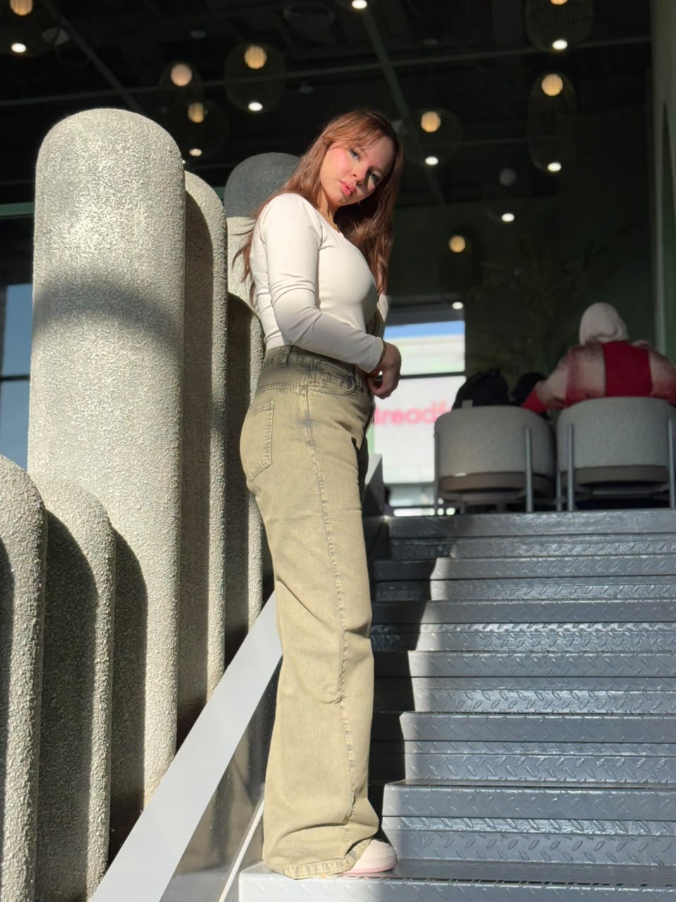 Washed Grey Wide-Leg Jeans | EVO