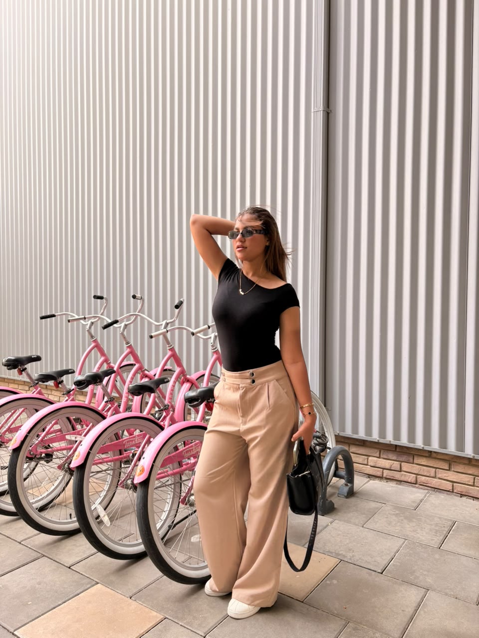 Double-Buckle Wide-Leg Formal Pants | EVO
